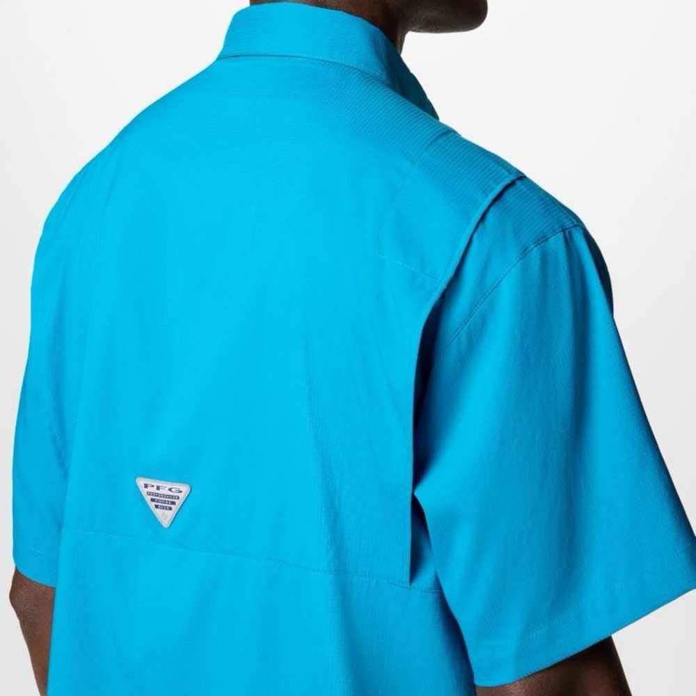 EUC Men’s Blue Echo Tamiami II Omni-Shade Columbia Short Sleeve Polo Size XL - Picture 12 of 14